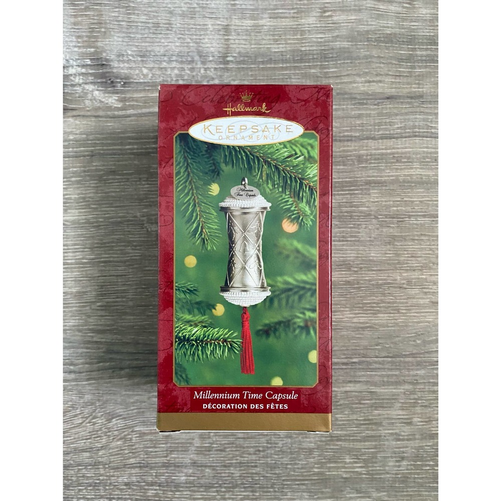 Hallmark 2000 Keepsake Millennium Time Capsule Scroll Christmas Ornament
